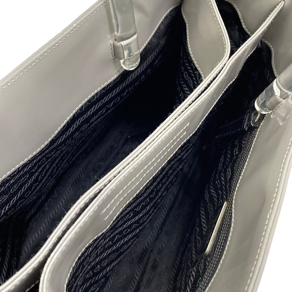 Prada Tote Bag Patent Leather Plastic - Picture 7 of 9